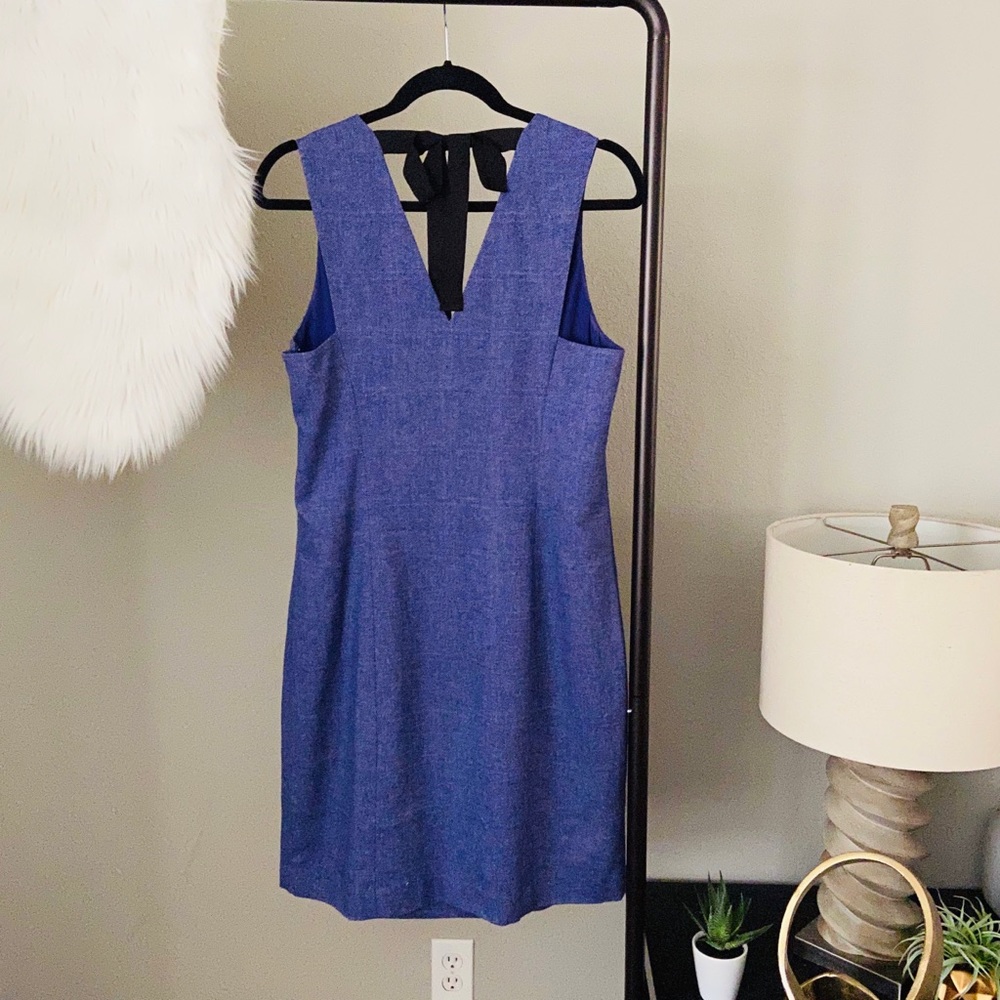 Banana Republic Herringbone Sheath Tie Back Dress - Picture 2 of 7